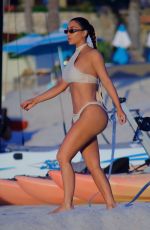 KIM KARDASHIAN in Bikini at a Beach in Mexico 01/14/2020
