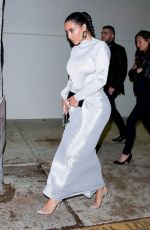 KIM KARDASHIAN Leaves Midnight Church Sunday Service in Los Angeles 01/26/2020