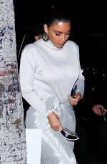 KIM KARDASHIAN Leaves Midnight Church Sunday Service in Los Angeles 01/26/2020