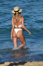 KIMBERLEY GARNER in Bikini on the Beach in St. Tropez, July 2019