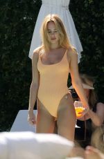 KIMBERLEY GARNER in Swimsuit at a Pool in Miami 01/30/2020