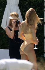 KIMBERLEY GARNER in Swimsuit at a Pool in Miami 01/30/2020