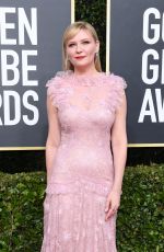 KIRSTEN DUNST at 77th Annual Golden Globe Awards in Beverly Hills 01/05/2020