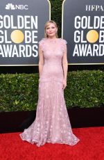 KIRSTEN DUNST at 77th Annual Golden Globe Awards in Beverly Hills 01/05/2020