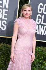 KIRSTEN DUNST at 77th Annual Golden Globe Awards in Beverly Hills 01/05/2020