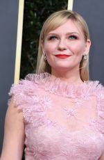 KIRSTEN DUNST at 77th Annual Golden Globe Awards in Beverly Hills 01/05/2020