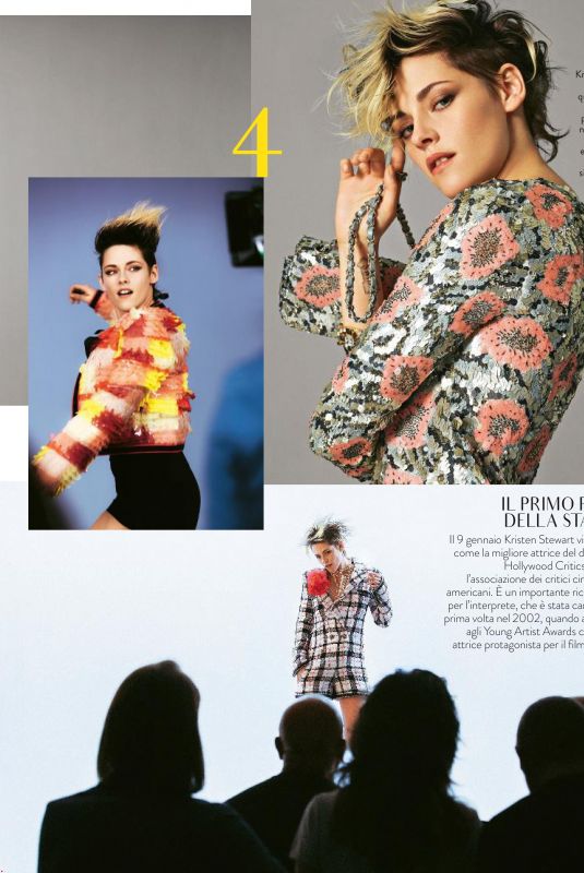KRISTEN STEWART in Grazia Magazine, January 2020