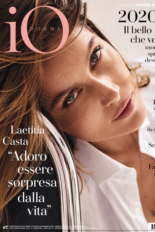 LAETITIA CASTA in Io Donna Del Corriere Della Sera, January 2020
