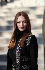 LARSEN THOMPSON Arrivves at Ellie Saab Show at Paris Fashino Week 01/22/2020