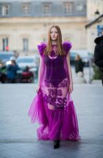 LARSEN THOMPSON at Viktor and Rolf Show at Paris Fashion Week 01/22/2020