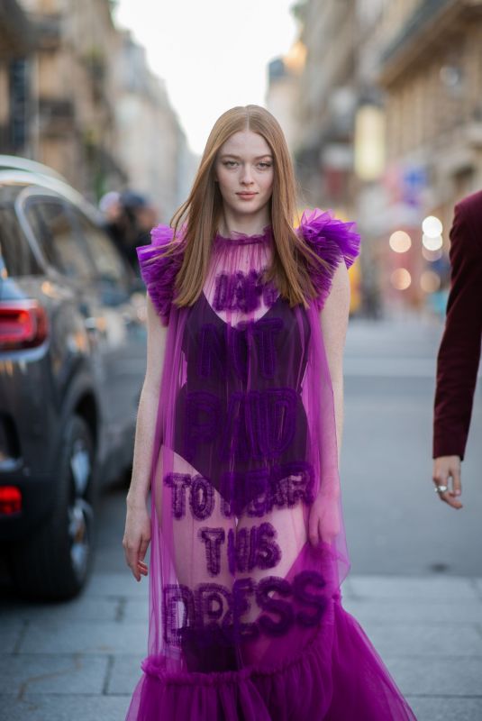 LARSEN THOMPSON at Viktor and Rolf Show at Paris Fashion Week 01/22/2020