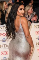 LATEYSHA GRACE at National Television Awards 2020 in London 01/28/2020