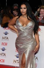 LATEYSHA GRACE at National Television Awards 2020 in London 01/28/2020
