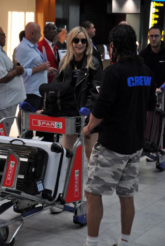 LAURA WHITMORE at Cape Town International Airport 01/07/2020