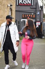 LAUREN GOODGER Leaves a Gym in Chigwell 01/10/2020