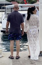 LAUREN SANCHEZ on Holiday in St. Barth 12/26/2019