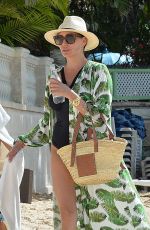 LAUREN SILVERMAN in Swimsuit at a Beach in Barbados 01/06/2020