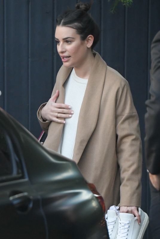 LEA MICHELE Out and About in Los Angeles 01/12/2020