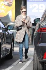 LILY COLLINS Leaves a Massage Therapy in Hollywood 01/07/2020