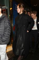 LILY JAMES Arrives at Les Miserables Reopnening in London 01/16/2020