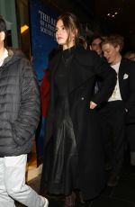 LILY JAMES Arrives at Les Miserables Reopnening in London 01/16/2020