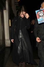 LILY JAMES Arrives at Les Miserables Reopnening in London 01/16/2020
