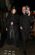 LILY JAMES Arrives at Les Miserables Reopnening in London 01/16/2020