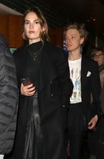 LILY JAMES Arrives at Les Miserables Reopnening in London 01/16/2020