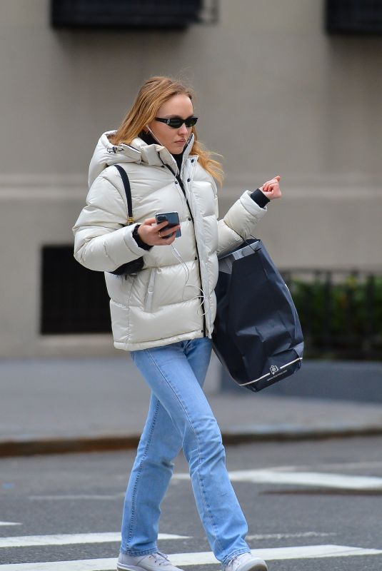 LILY-ROSE DEPP Out and About in New York 01/29/2020