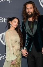 LISA BONET and Jason Momoa at Instyle and Warner Bros. Golden Globe Awards Party 01/05/2020