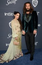 LISA BONET and Jason Momoa at Instyle and Warner Bros. Golden Globe Awards Party 01/05/2020