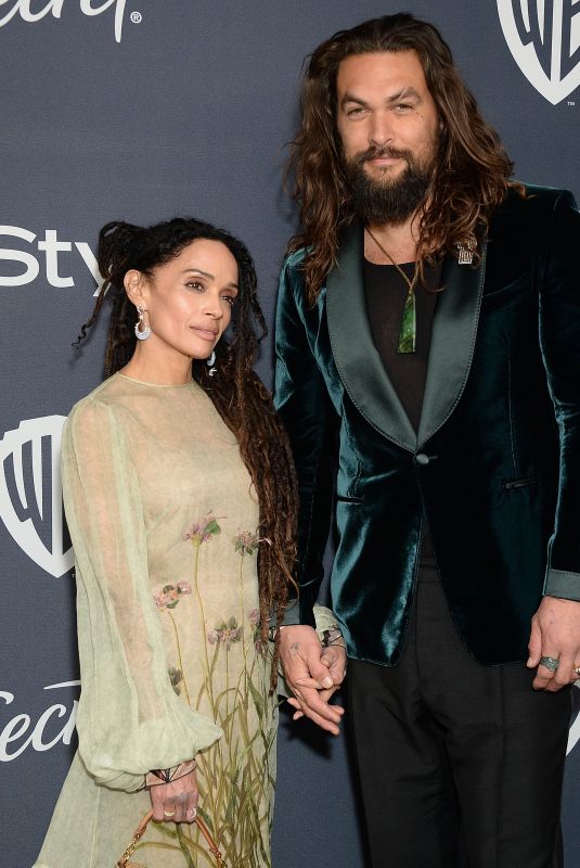 LISA BONET and Jason Momoa at Instyle and Warner Bros. Golden Globe Awards Party 01/05/2020