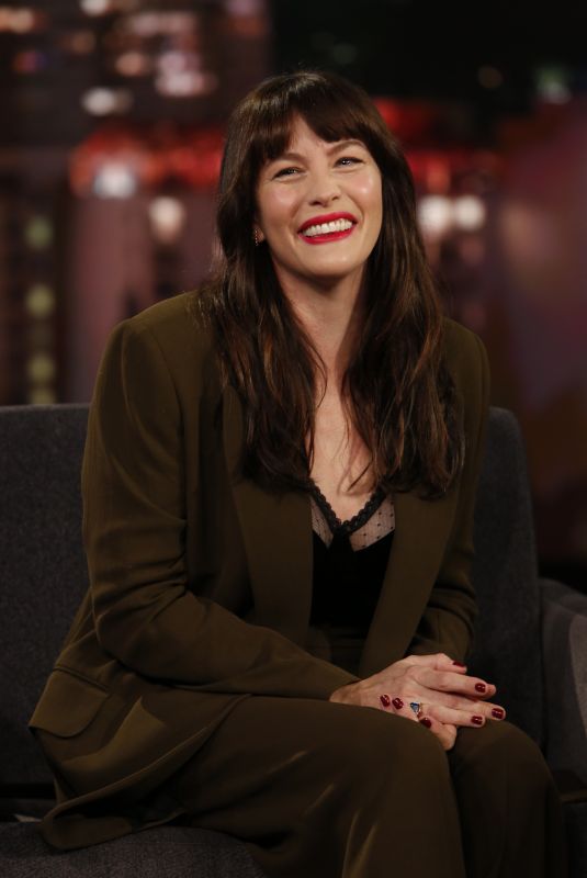LIV TYLER at Jimmy Kimmel Lieve in Hollywood 01/21/2020