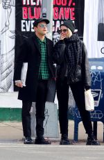 LUCY BOYNTON and Rami Malek Out Shopping in New York 01/21/2020