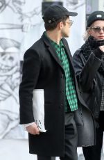 LUCY BOYNTON and Rami Malek Out Shopping in New York 01/21/2020