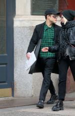 LUCY BOYNTON and Rami Malek Out Shopping in New York 01/21/2020