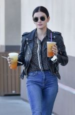LUCY HALE at a Coffee Bean in Studio City 01/03/2020