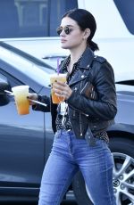 LUCY HALE at a Coffee Bean in Studio City 01/03/2020