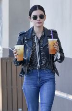 LUCY HALE at a Coffee Bean in Studio City 01/03/2020