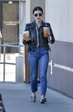 LUCY HALE at a Coffee Bean in Studio City 01/03/2020
