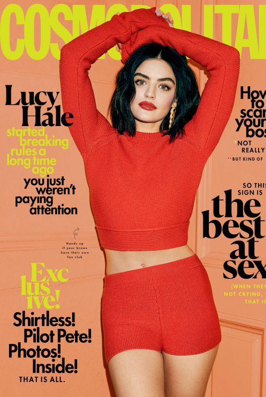 LUCY HALE for Cosmpolitan magazine, March 2020