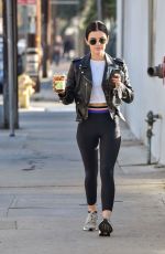 LUCY HALE Heading to a Gym in Studio City 01/03/2020