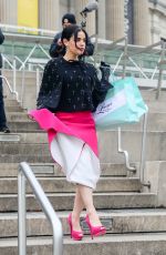 LUCY HALE on the Set of Katy Keene in New York 01/14/2020