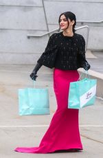 LUCY HALE on the Set of Katy Keene in New York 01/14/2020