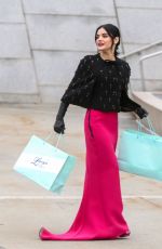 LUCY HALE on the Set of Katy Keene in New York 01/14/2020