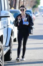 LUCY HALE Out and About in Los Angeles 01/12/2020