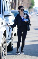 LUCY HALE Out and About in Los Angeles 01/12/2020
