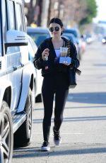LUCY HALE Out and About in Los Angeles 01/12/2020