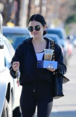 LUCY HALE Out and About in Los Angeles 01/12/2020