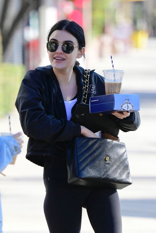 LUCY HALE Out and About in Los Angeles 01/12/2020
